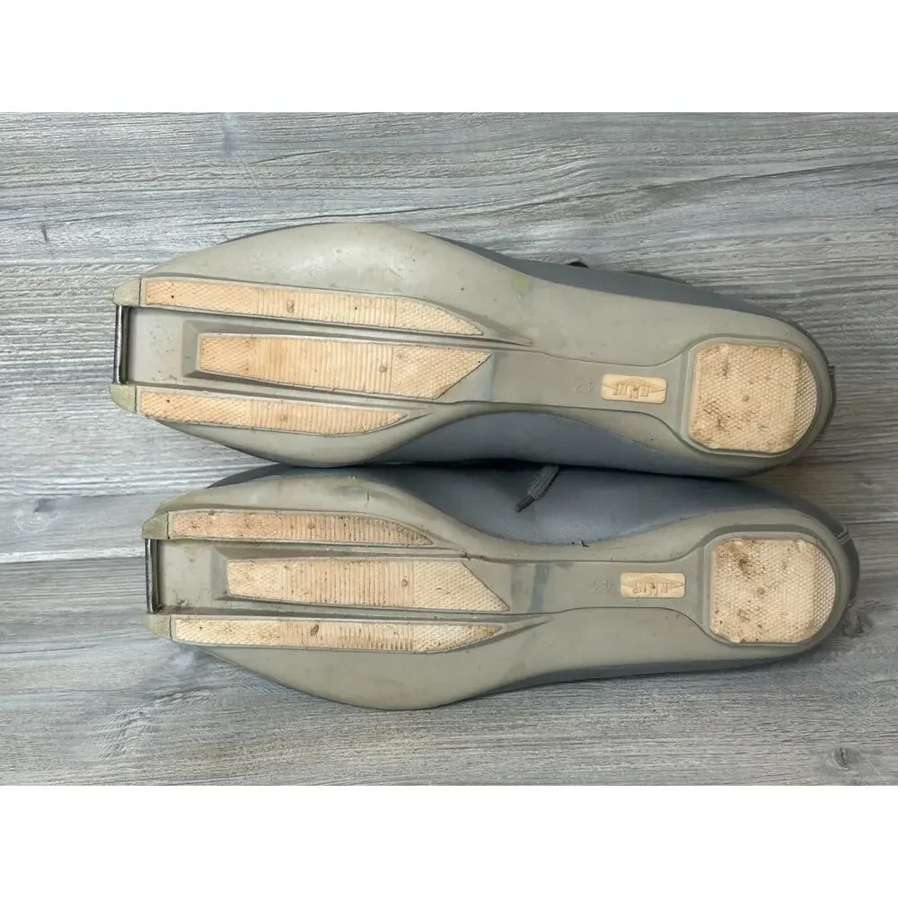 Vintage ASOLO NNN 420 Nordic Cross Country Ski Boots Men's 9.5 Silver